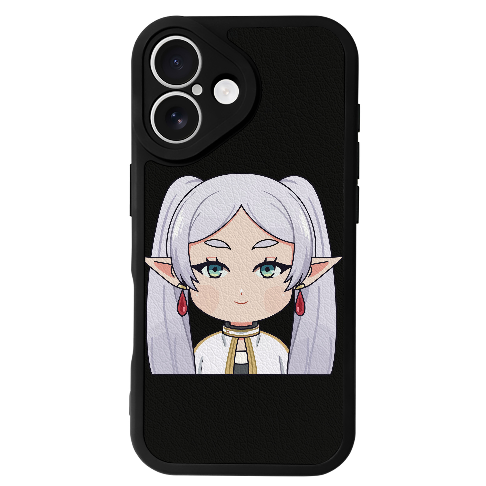 （画像用） 葬送のフリーレン Frieren 【iPhone 16シリーズ対応】シリコンスマホケース（レザー調） 材質：シリコン